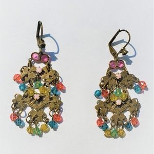 SORRELLI. Swarovski Multi-colored Chandelier Earri